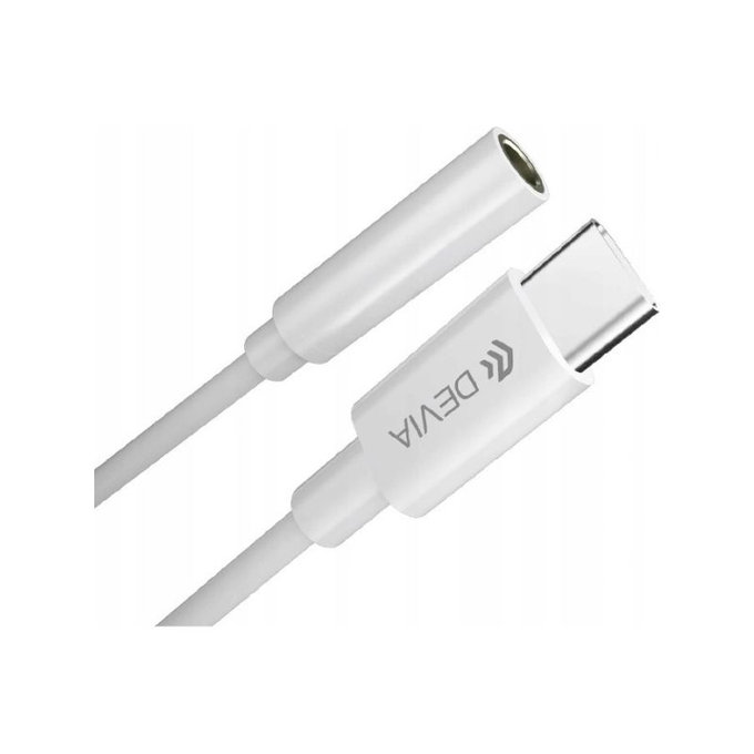 Adapter Smart 3,5mm Jack / USB-C, bijela, Devia