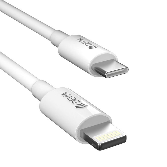 Lightning / USB-C kabel Smart, PD 27W, 2m, bijela, Devia