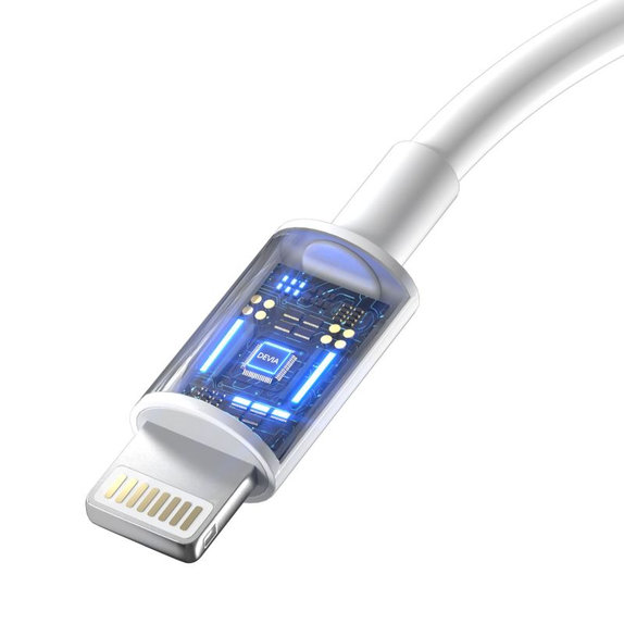Lightning / USB-C kabel Smart, PD 27W, 2m, bijela, Devia