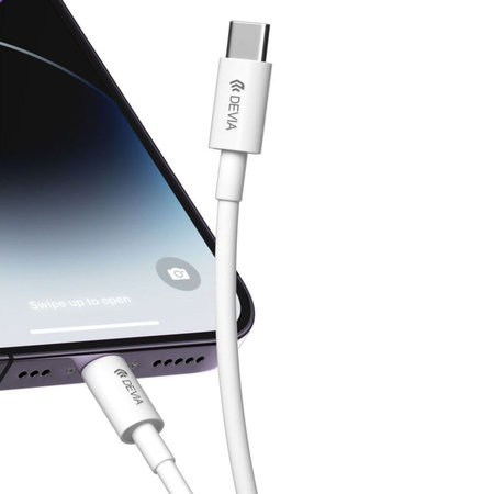 Lightning / USB-C kabel Smart, PD 27W, 2m, bijela, Devia