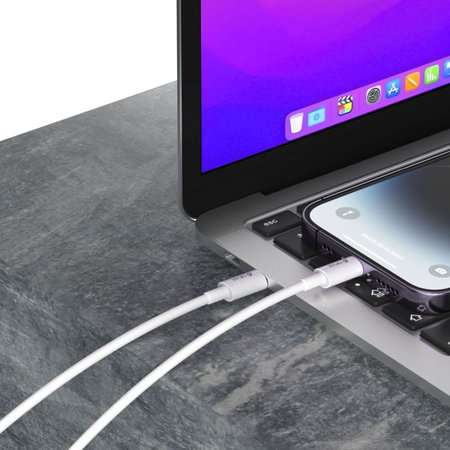 Lightning / USB-C kabel Smart, PD 27W, 2m, bijela, Devia