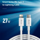 Lightning / USB-C kabel Smart, PD 27W, 2m, bijela, Devia