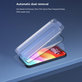 Kaljeno staklo FullCover s aplikatorom za iPhone 15 Pro, Devia