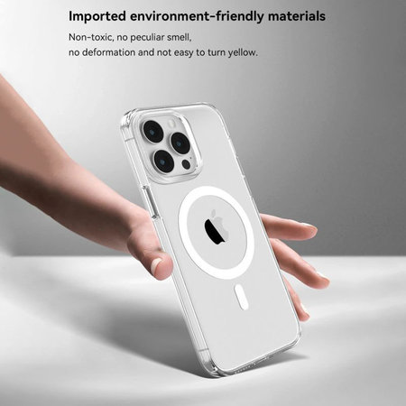 Maska Elemental s MagSafe za iPhone 15, prozirna, Devia