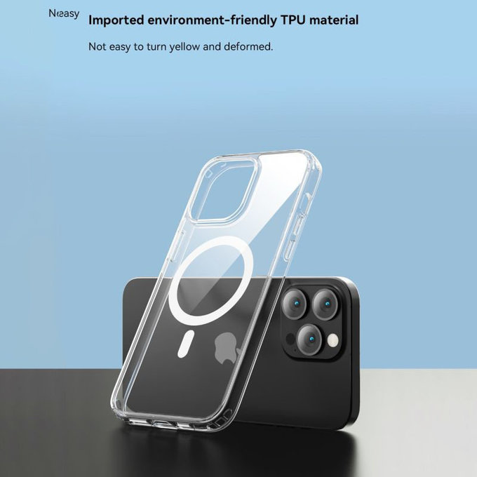 Maska Clear s MagSafe za iPhone 15 Pro, prozirna, Devia