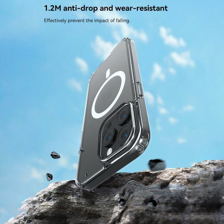 Maska Clear s MagSafe za iPhone 15 Plus, prozirna, Devia