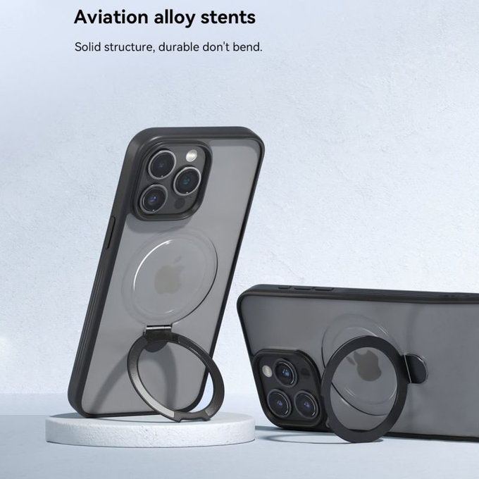 Maska Delight s MagSafe za iPhone 15 Pro Max, crna, Devia