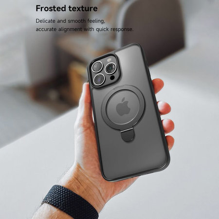 Maska Delight s MagSafe za iPhone 15 Pro Max, crna, Devia