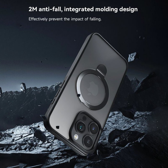 Maska Delight s MagSafe za iPhone 15 Pro Max, crna, Devia