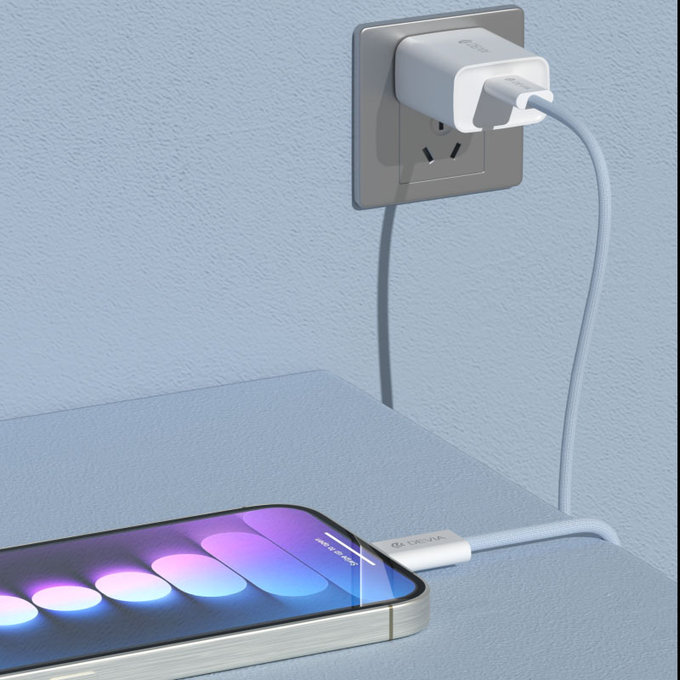 USB-C / USB-C kabel Smart, PD 60W, 1m, bijela, Devia