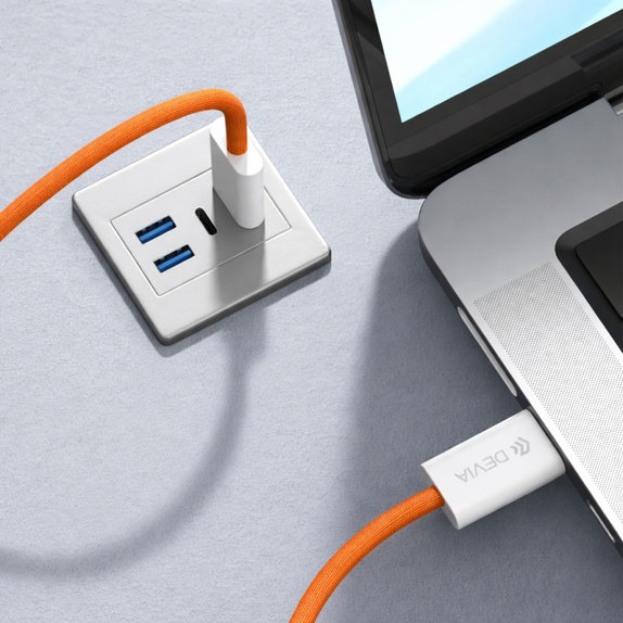 USB-C / USB-C kabel Smart, PD 60W, 1m, narančasta, Devia