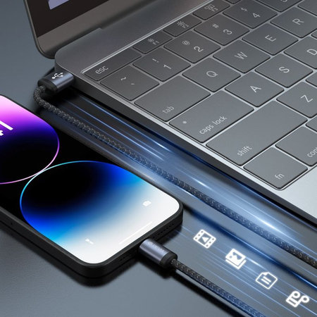 Lightning / USB kabel Gracious, 2,4A, 1m, crna, Devia