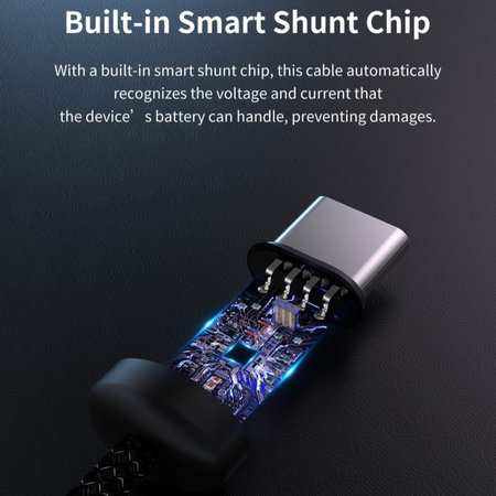 USB-C / USB-C kabel Gracious, PD 60W, 2m, crna, Devia