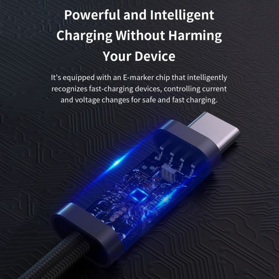 USB-C / USB-C kabel Extreme Speed, PD 240W, 2m, crna, Devia