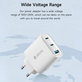 Punjač Extreme Speed, 2x USB-C + USB-A, PD 65W, bijela, Devia