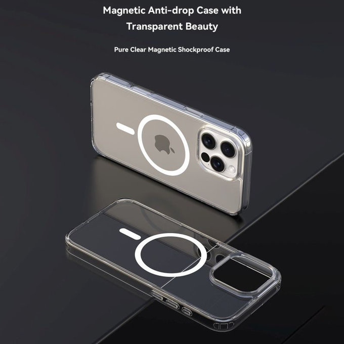 Maska Clear s MagSafe za iPhone 16 Plus, prozirna, Devia