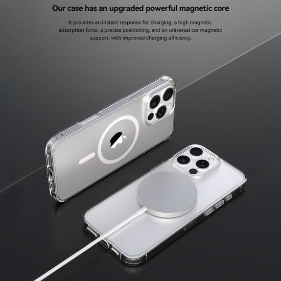 Maska Clear s MagSafe za iPhone 16 Pro Max, prozirna, Devia