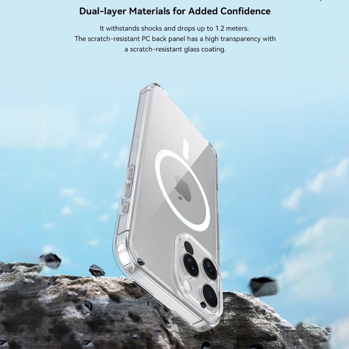 Maska Clear s MagSafe za iPhone 16 Pro Max, prozirna, Devia