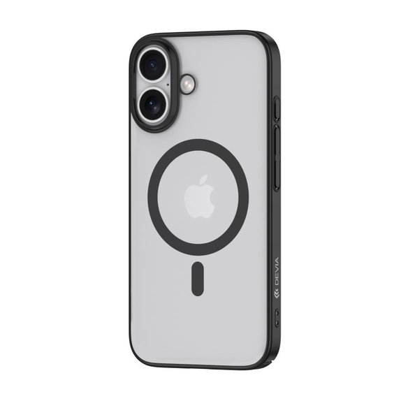 Maska Glimmer s MagSafe za iPhone 16, crna, Devia