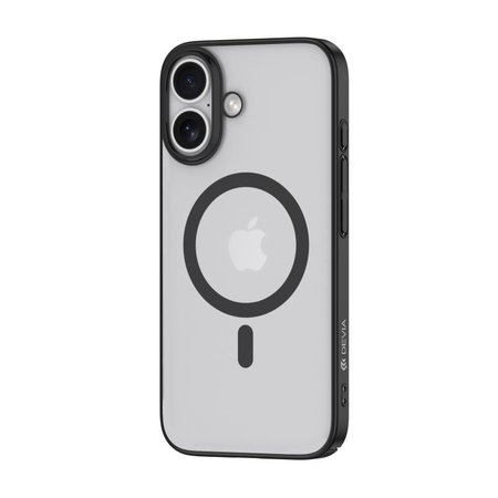 Maska Glimmer s MagSafe za iPhone 16, crna, Devia