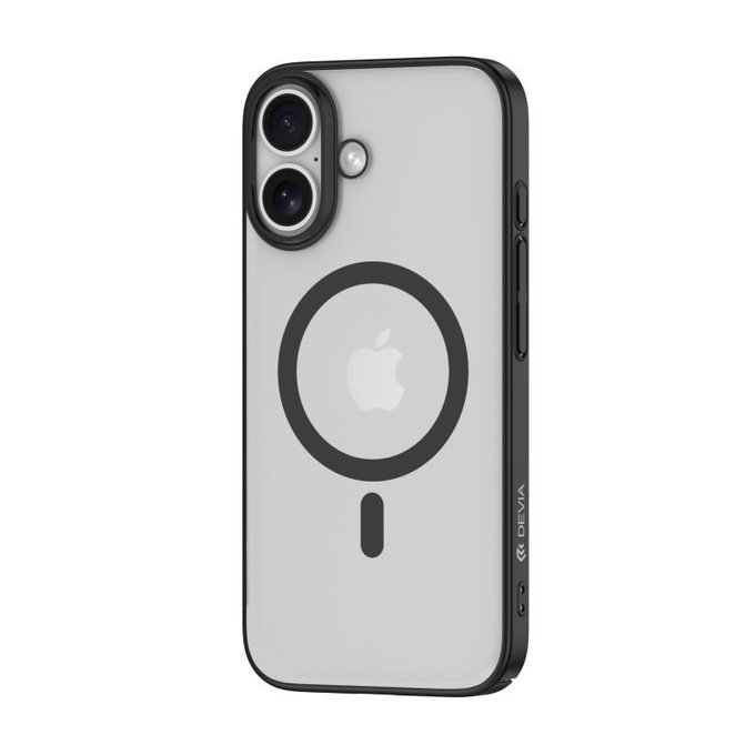 Maska Glimmer s MagSafe za iPhone 16, crna, Devia