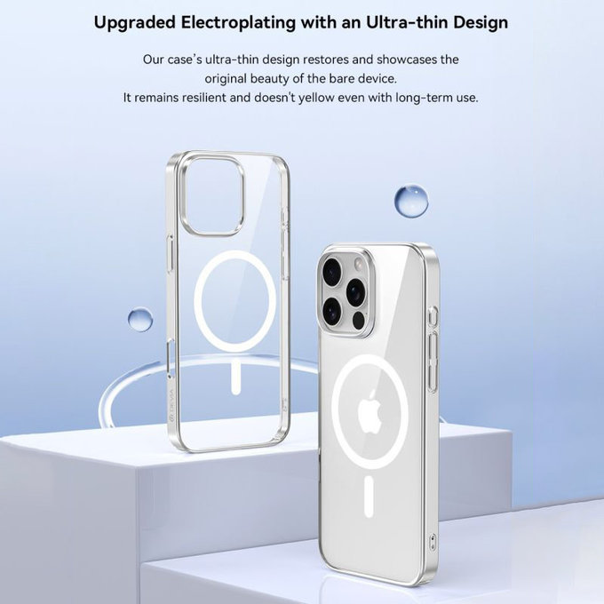 Maska Glimmer s MagSafe za iPhone 16 Pro, crna, Devia