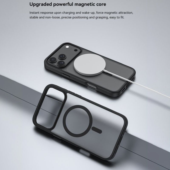 Maska Pino s MagSafe za iPhone 17, crna, Devia