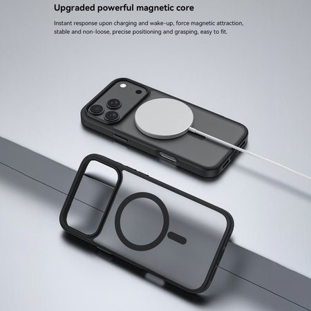 Maska Pino s MagSafe za iPhone 17 Pro, crna, Devia