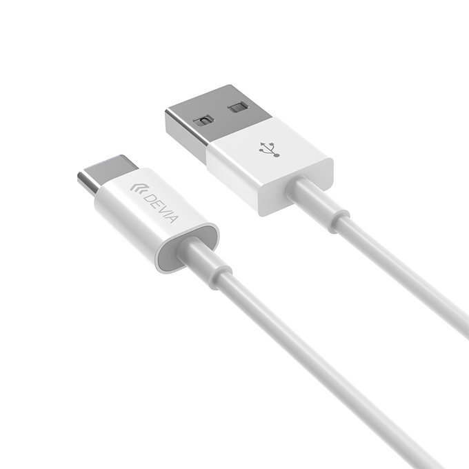 USB / USB-C kabel Smart, 2.1A, 1m, bijela, Devia