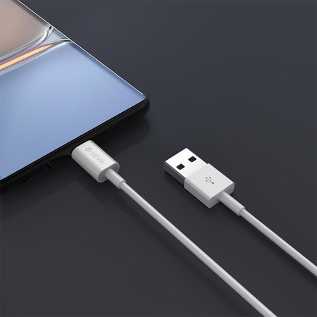 USB / USB-C kabel Smart, 2.1A, 1m, bijela, Devia