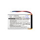 Baterija za Garmin Nüvi 1300, 1350, 1370, 1390, 1490, 1250mAh, Li-Pol, 3.7V, 361-00019-16, HQ