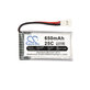 Baterija za Hubsan X4 H107, 650mAh, Li-Pol, 3.7V, H107C-A24, HQ