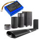 Baterija za Philips Fidelio B5/12, Fidelio HTL9100, Fidelio HTL9300, 2500mAh, Li-Pol, 7.4V, 104050-2S, HQ