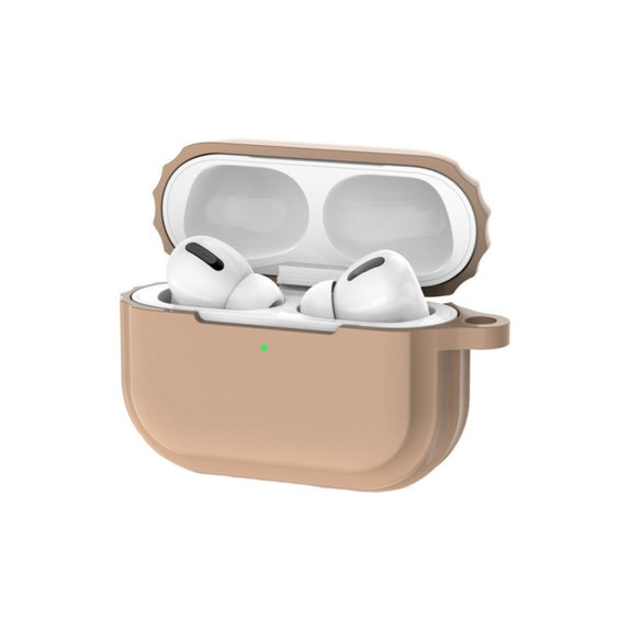 Silikonska maska za AirPods 1 i 2, Sand Beige