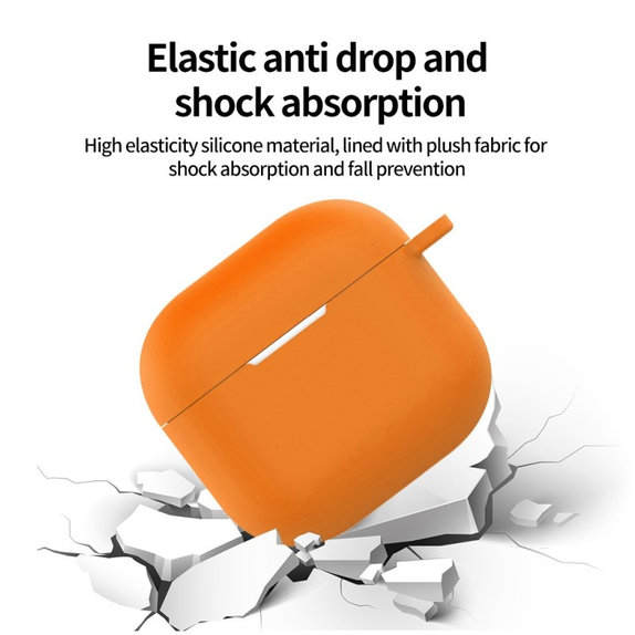 Silikonska maska za AirPods 4, narančasta