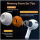 Zamjenski silikonski nastavci za uši za AirPods Pro 3, Memory Foam, set (L, M, S), bijela
