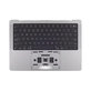 Gornji okvir tipkovnice za MacBook Pro 14", A2918 (2023), s US tipkovnicom i baterijom, Space Gray, 661-35708, Genuine Apple