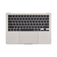 Gornji okvir tipkovnice za MacBook Air 13", A3113 (2024), s US tipkovnicom i baterijom, Starlight, 661-40229, Genuine Apple