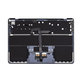 Gornji okvir tipkovnice za MacBook Air 13", A3113 (2024), s US tipkovnicom i baterijom, Midnight, 661-40230, Genuine Apple
