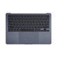 Gornji okvir tipkovnice za MacBook Air 13", A3113 (2024), s US tipkovnicom i baterijom, Midnight, 661-40230, Genuine Apple