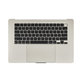 Gornji okvir tipkovnice za MacBook Air 15", A3114 (2024), s US tipkovnicom i baterijom, Starlight, 661-40268, Genuine Apple