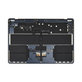 Gornji okvir tipkovnice za MacBook Air 15", A3114 (2024), s US tipkovnicom i baterijom, Midnight, 661-40269, Genuine Apple