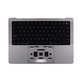 Gornji okvir tipkovnice za MacBook Pro 14", A3112 (2024), s US tipkovnicom i baterijom, Space Black, 661-42518, Genuine Apple