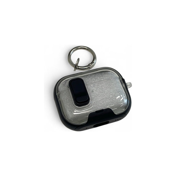 Silikonska maska s držačem za telefon i karabinerom za AirPods Pro 2, crna