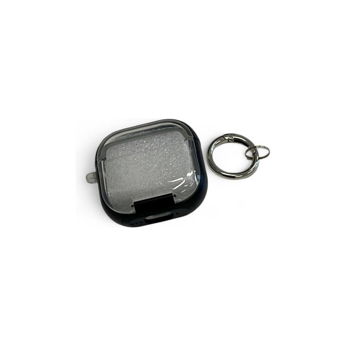 Silikonska maska s držačem za telefon i karabinerom za AirPods 4, crna