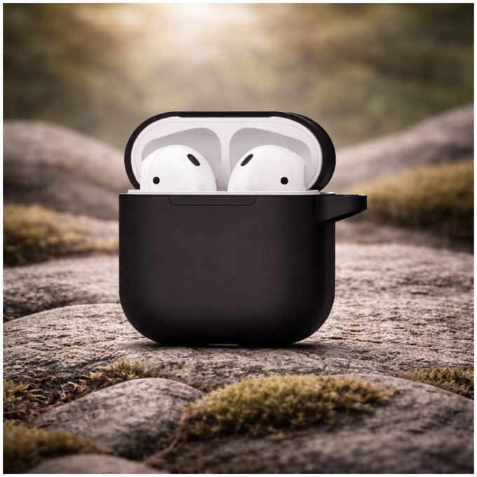 Silikonska maska za AirPods 1 i 2, crna