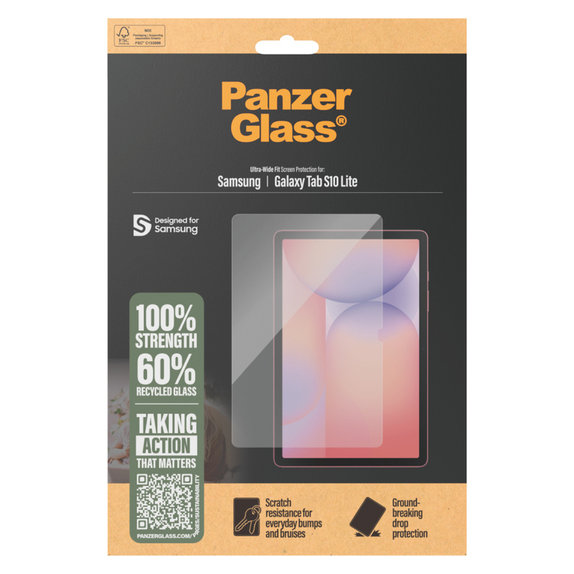 Kaljeno staklo UWF za Samsung Galaxy Tab S10 Lite, Prozirna, PanzerGlass