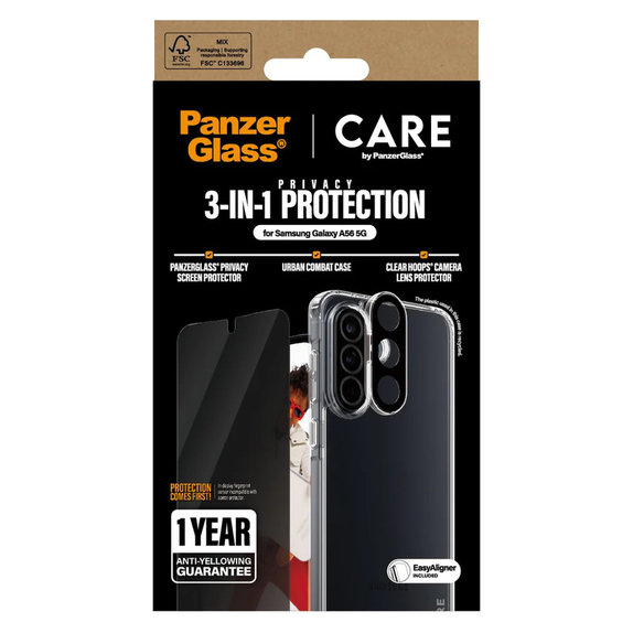 Bundle 3u1 Privacy za Samsung Galaxy A56 5G, PanzerGlass