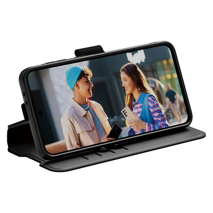 Maska Wallet Kickstand za Samsung Galaxy A56 5G, Crna, PanzerGlass