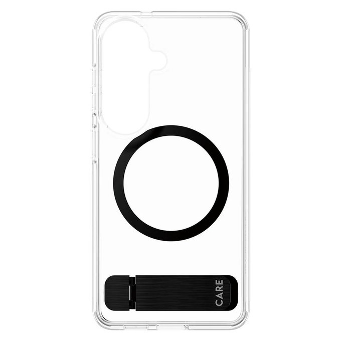 Maska Kickstand s crnim QI za Samsung Galaxy S26, Prozirna, PanzerGlass